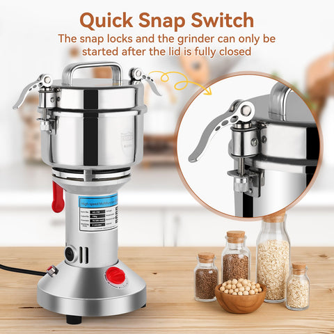 Yaofafa grain mill grinder cleaning routine image for easy maintenance and longevity.