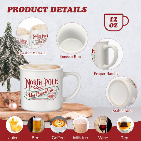 Yaomiao 12oz holiday mug ideal for daily cocoa or coffee