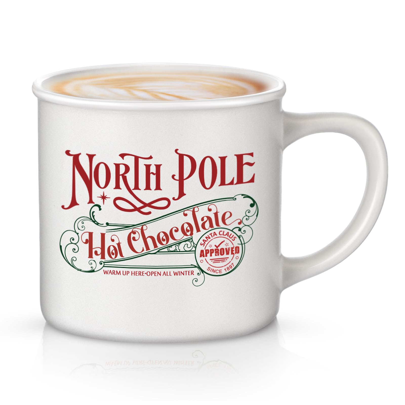 Yaomiao Christmas mug with North Pole design for cozy holiday cocoa