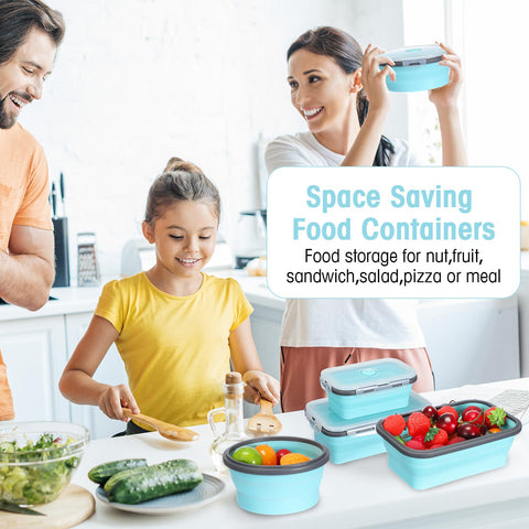 Yaomiao foldable bowls save space in cabinets and backpacks