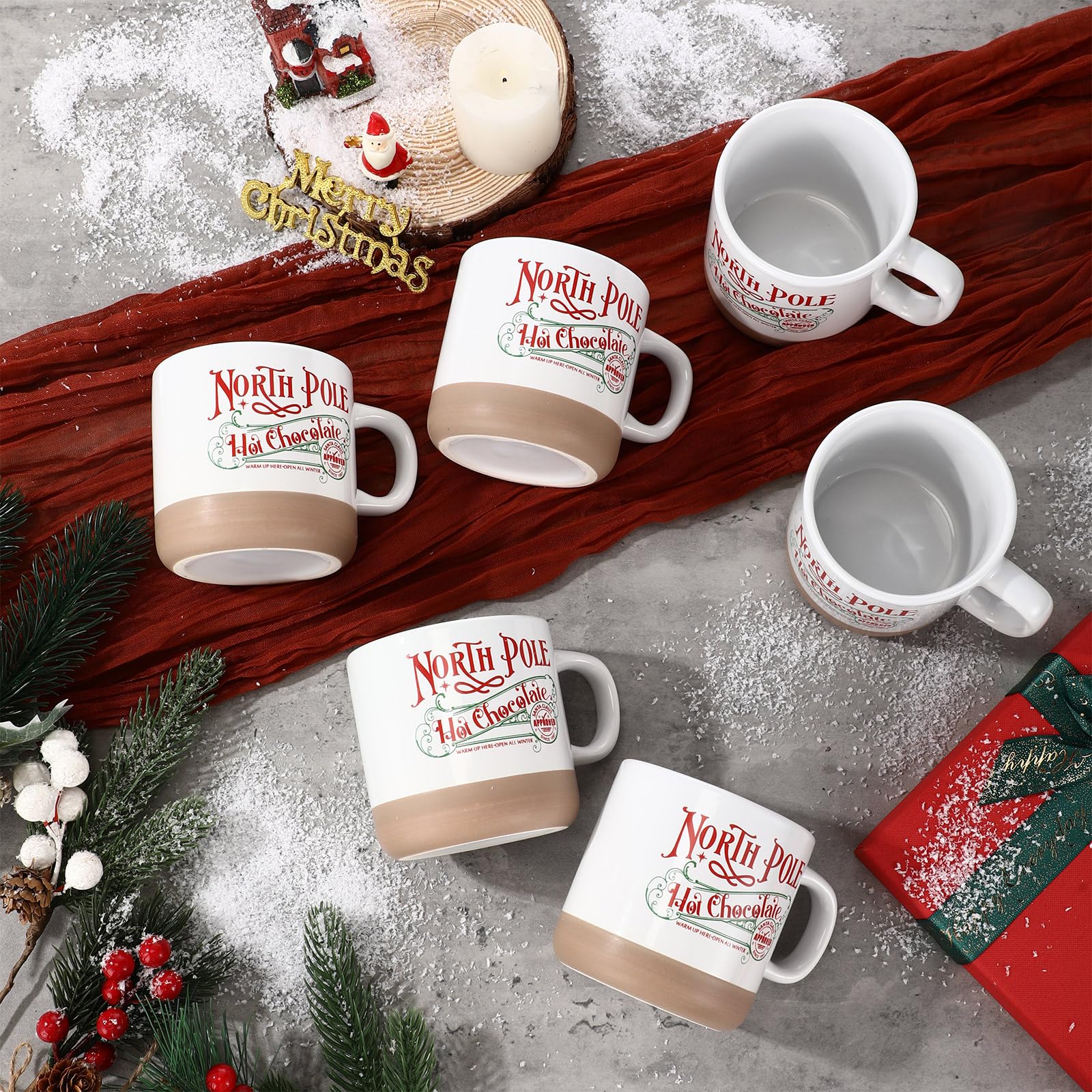 Yaomiao cozy winter mug on table, great for cocoa or coffee rituals.