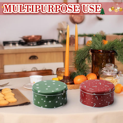 Yaomiao empty tins ready for gifts with ribbon and labels