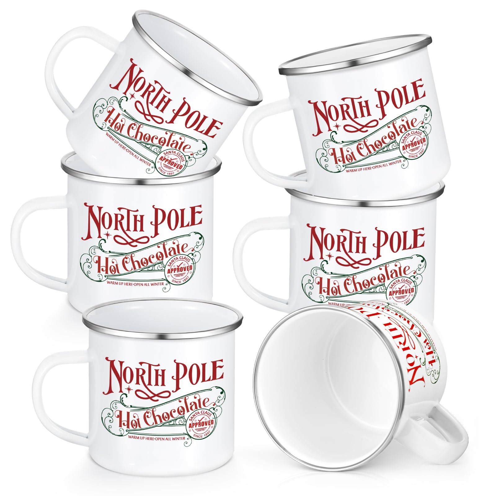 Yaomiao North Pole mug 6-pack ready for festive cocoa gatherings