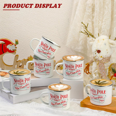 Yaomiao North Pole mug on table adding holiday charm