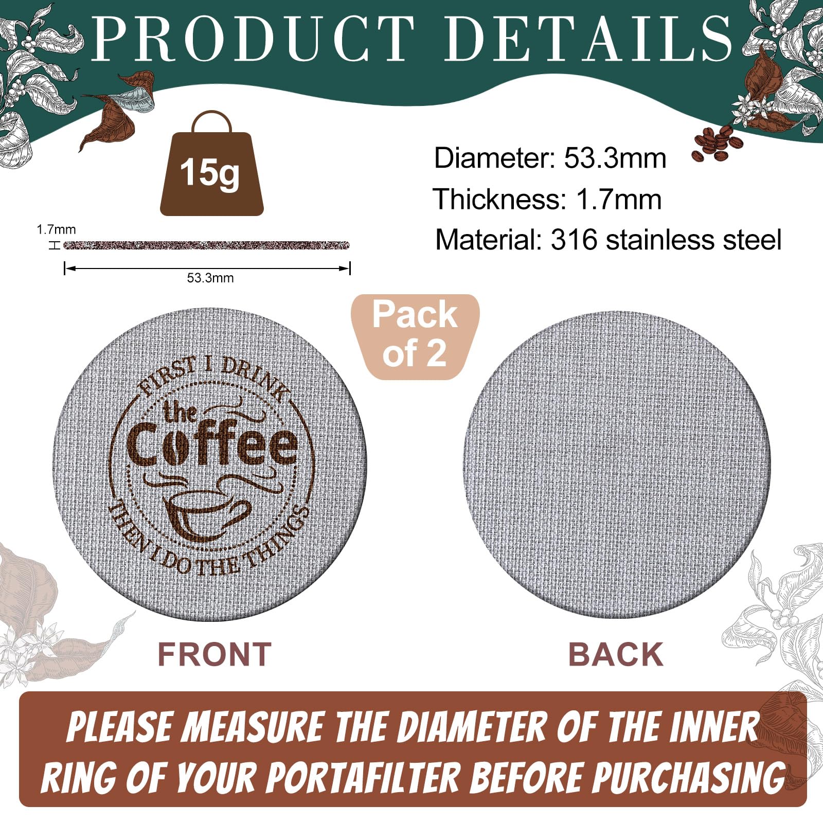 Yaomiao puck screen 1.7 mm thickness ensures durable, long-lasting filtration.