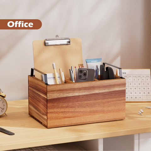 Yaoyiizy Multi-purpose holder stores pens, remotes, and craft tools.