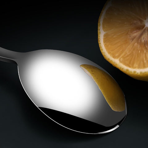 YAPULLYA 304 stainless steel spoon for durable, safe dining.
