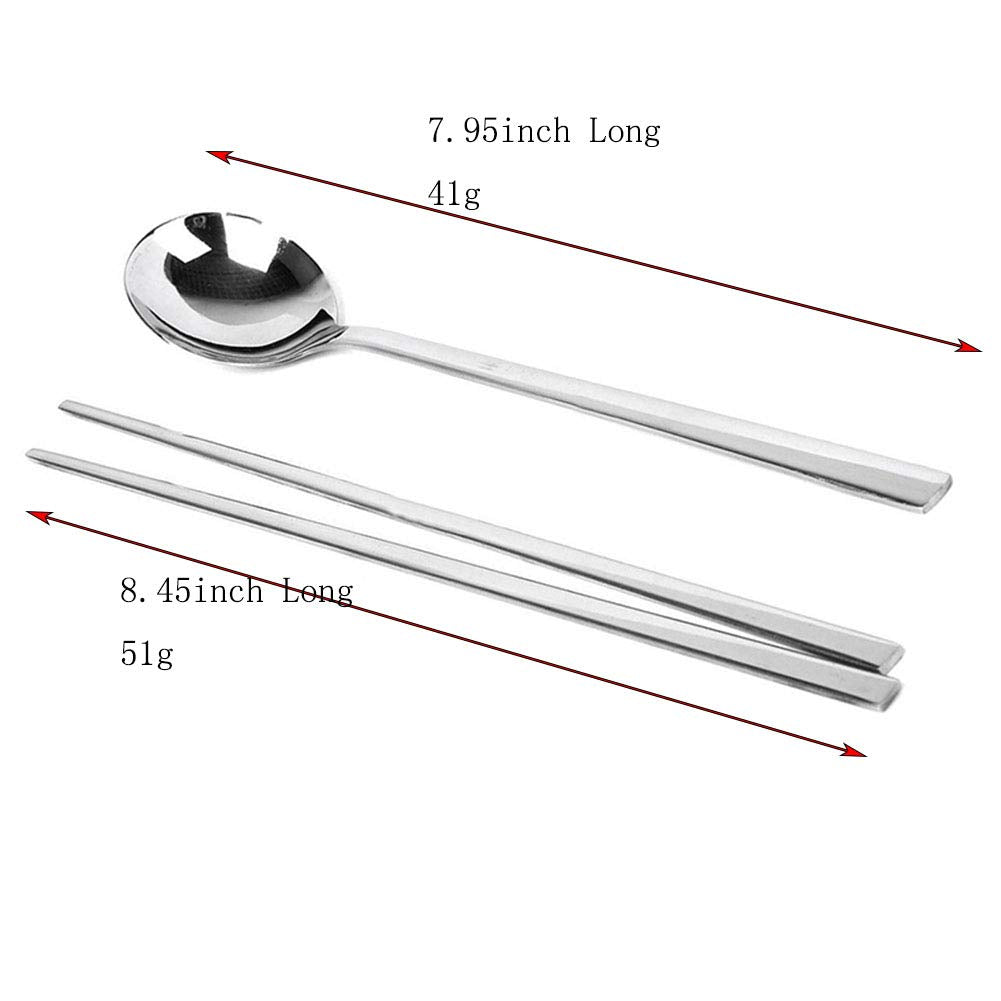 YAPULLYA Korean long-hand chopsticks showing elegant square design and precise handling