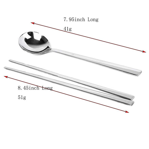 YAPULLYA Korean long-hand chopsticks showing elegant square design and precise handling
