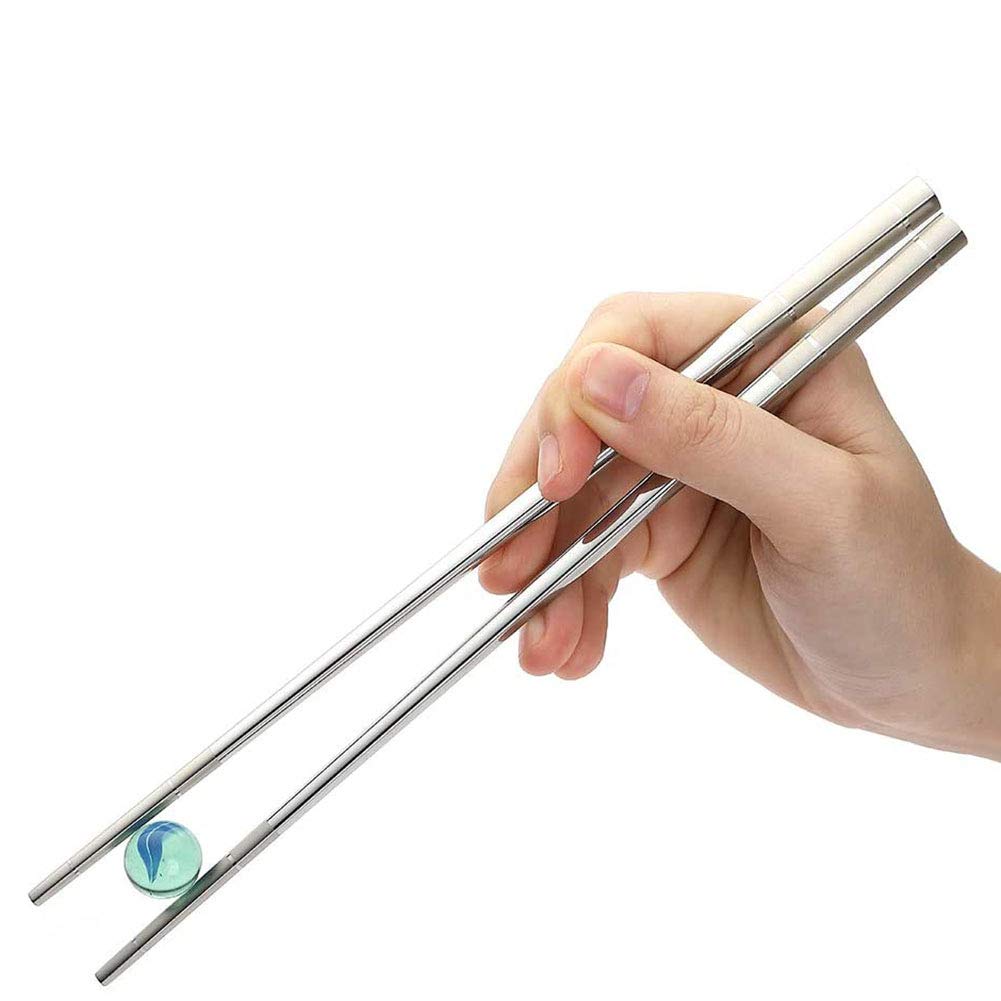 YAPULLYA long-handle chopsticks with textured ends for a secure grip