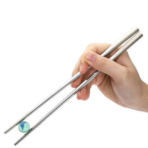 YAPULLYA long-handle chopsticks with textured ends for a secure grip