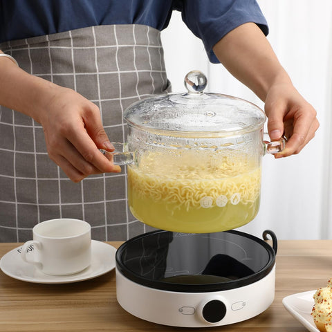 Yardwe glass cookware cleans easily after use and resists stains