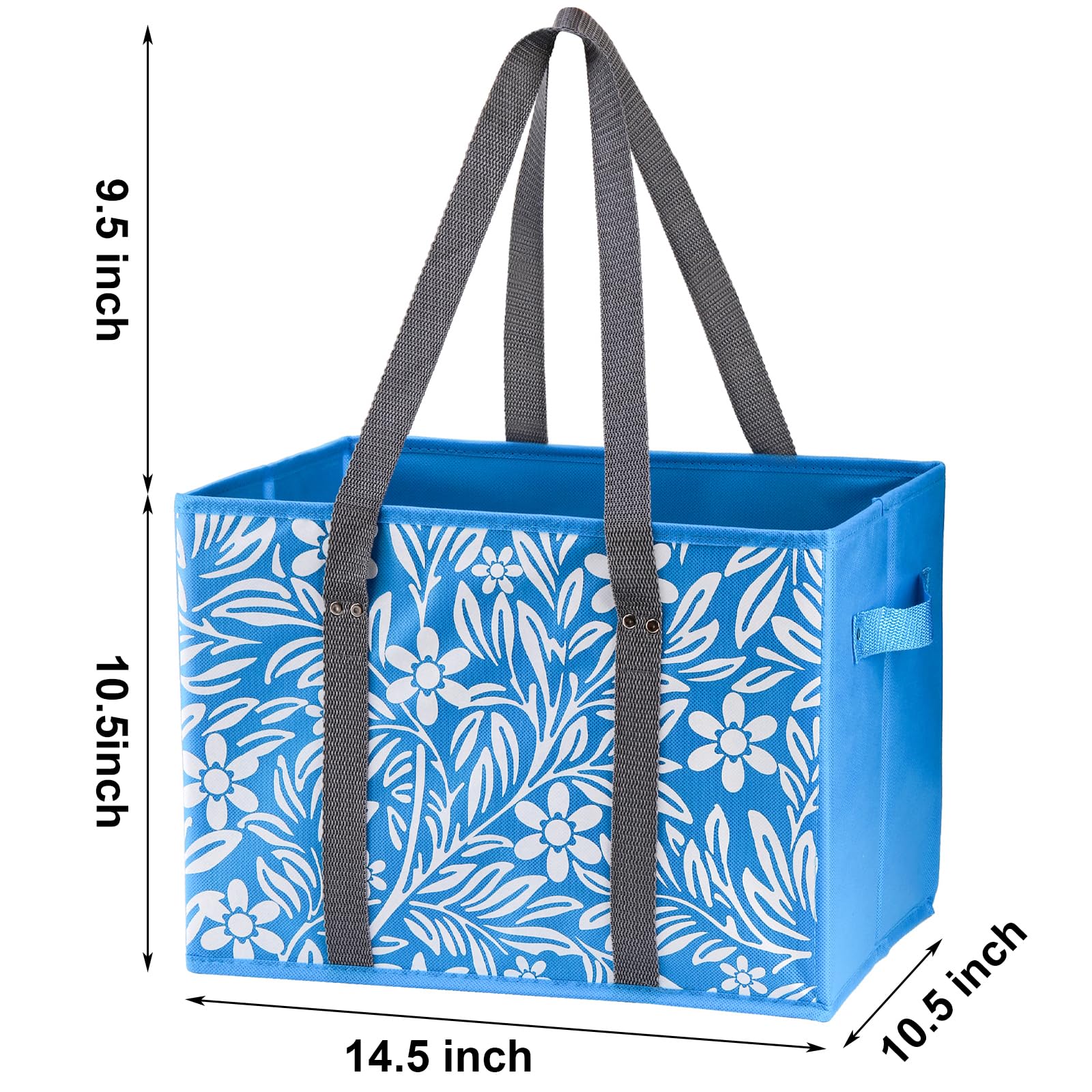 Yarlung blue design bag set with sturdy handles for heavy groceries
