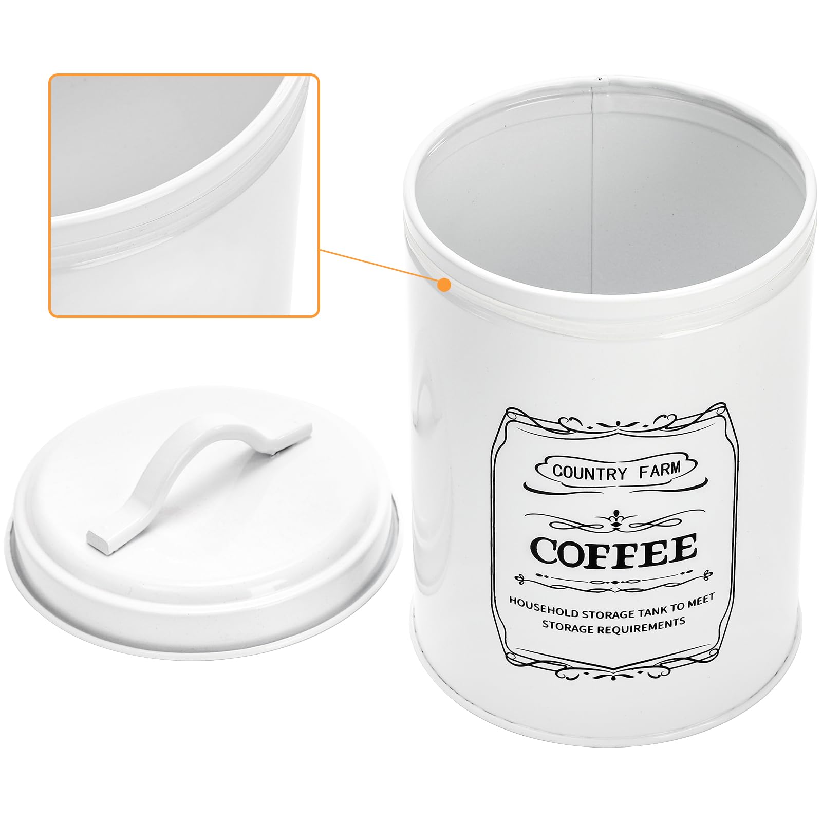 Yarlung coffee canister demonstrates airtight lid for fresh beans.