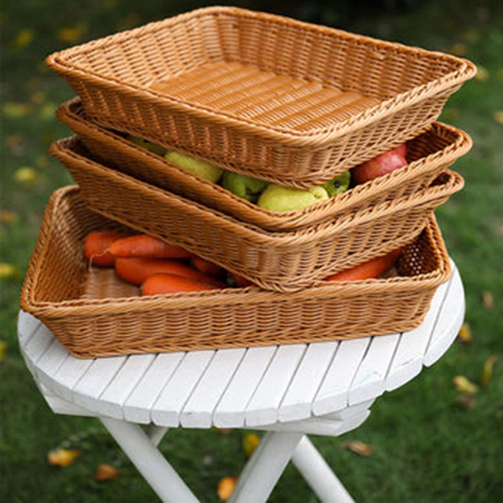 Compact Yarlung basket for neat storage on shelves or counters