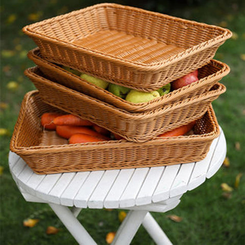 Compact Yarlung basket for neat storage on shelves or counters
