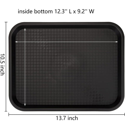Yarlung fast food tray stacked trays showcase airflow lugs for faster drying.
