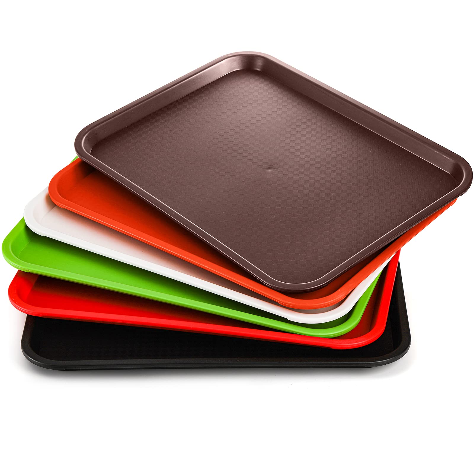 Yarlung fast-food tray in black with rounded corners for easy cleaning