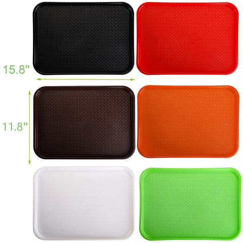 Yarlung fast-food tray in red with sturdy, skid-resistant surface