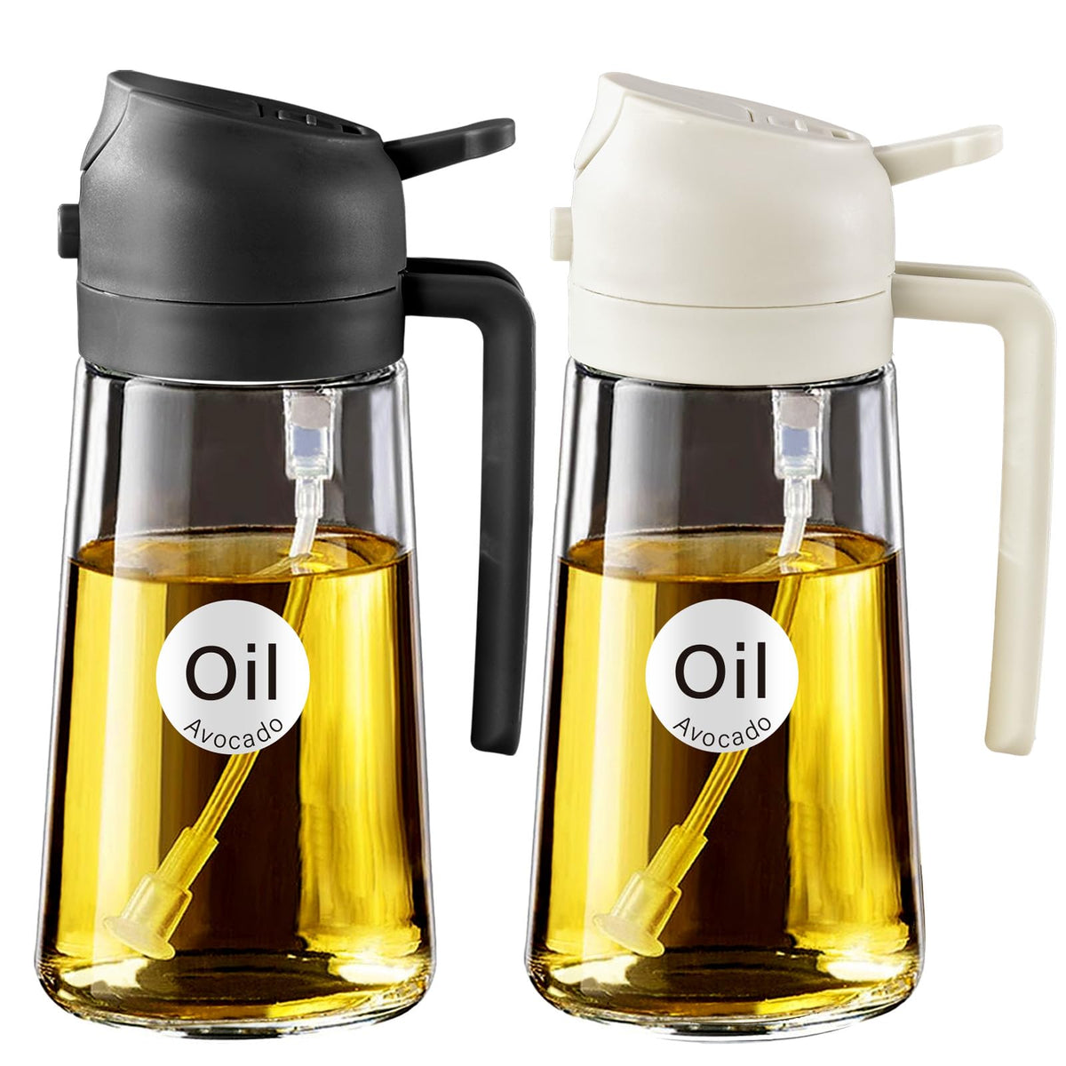 YARRAMATE 2in1 oil sprayer bottle pour for precise control while cooking.