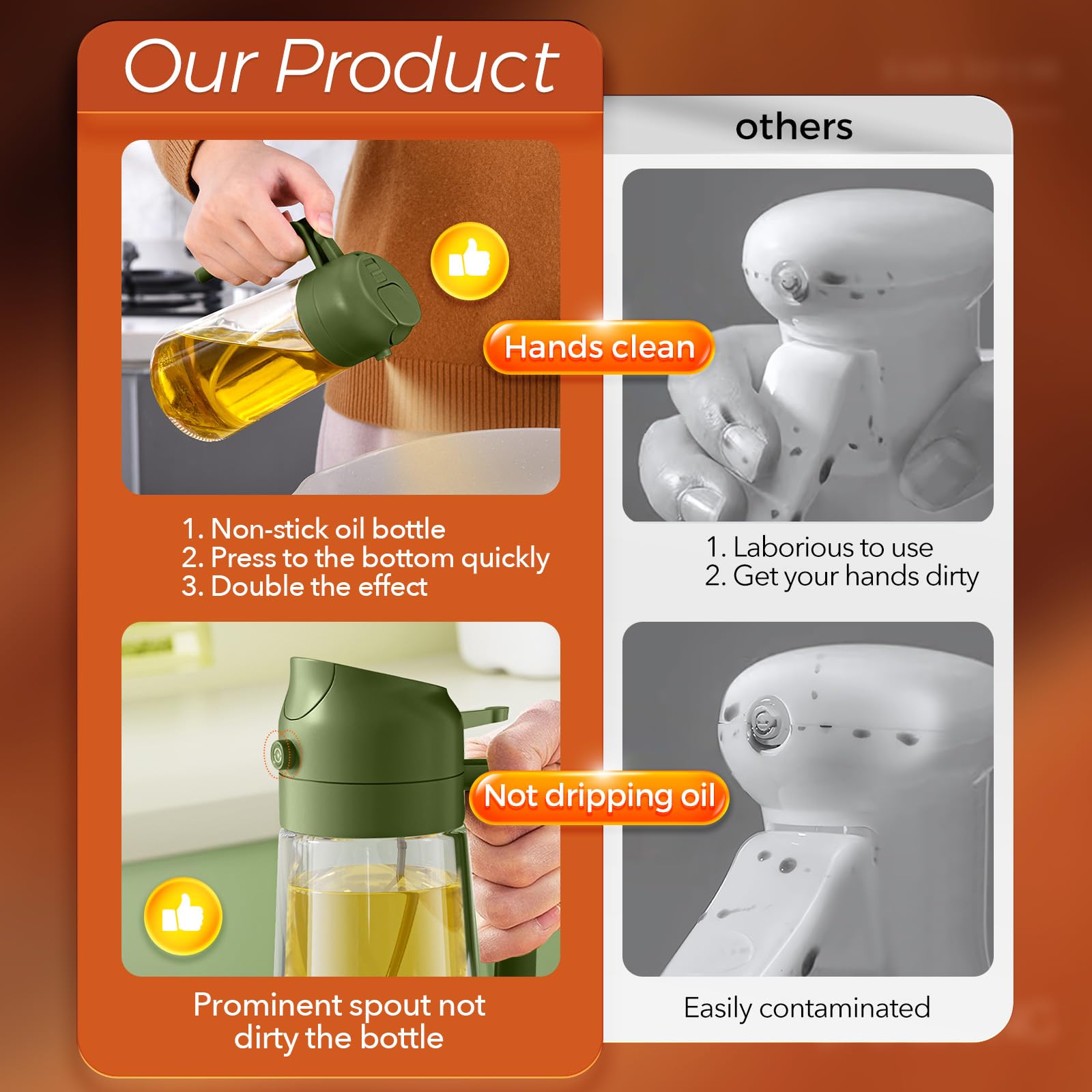 YARRAMATE front-facing nozzle design enables clean pouring and spraying.