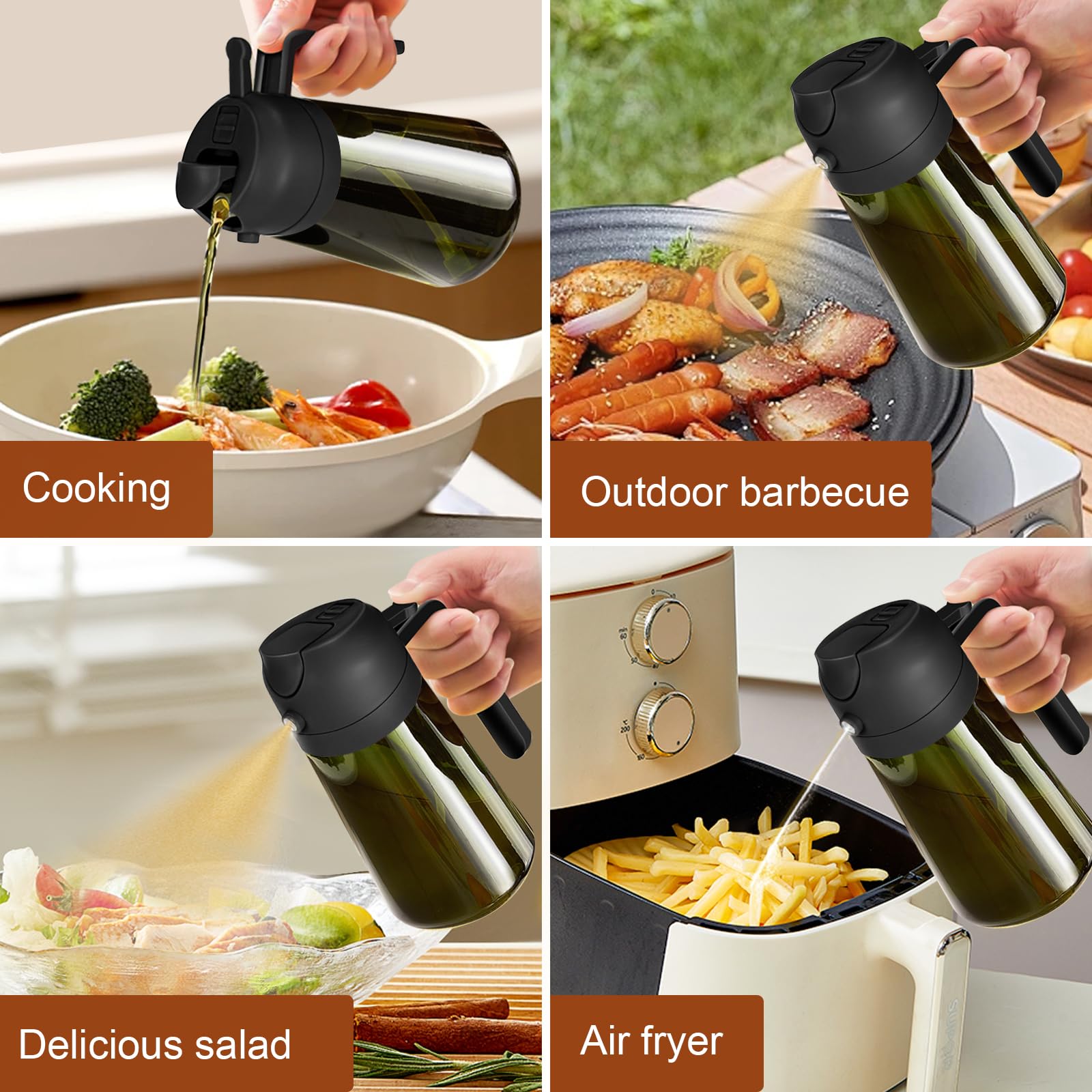 YARRAMATE compact oil bottles suit air fryer and BBQ prep.