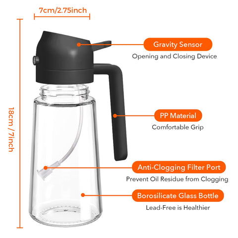 YARRAMATE olive oil dispenser BPA free materials for safe kitchen use