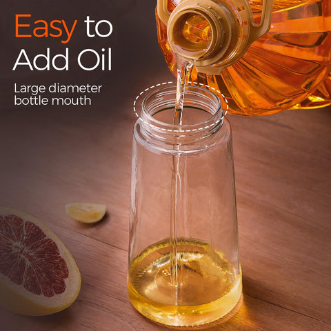 YARRAMATE portion-control dispensing helps measure oil for healthy portions.