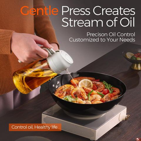 YARRAMATE precise mist spray for even oil distribution in cooking.