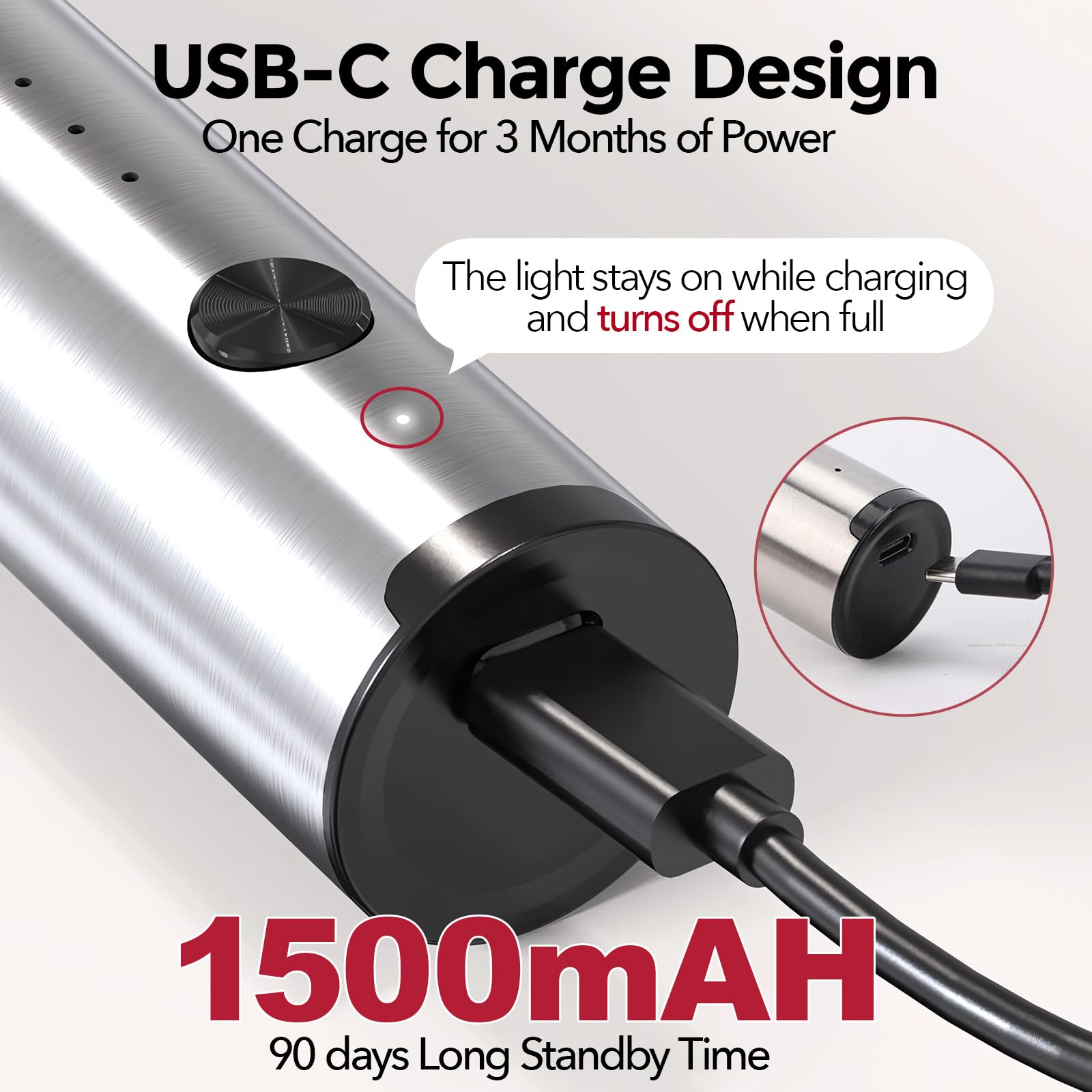 YARRAMATE Type-C rechargeable frother offers cordless convenience.