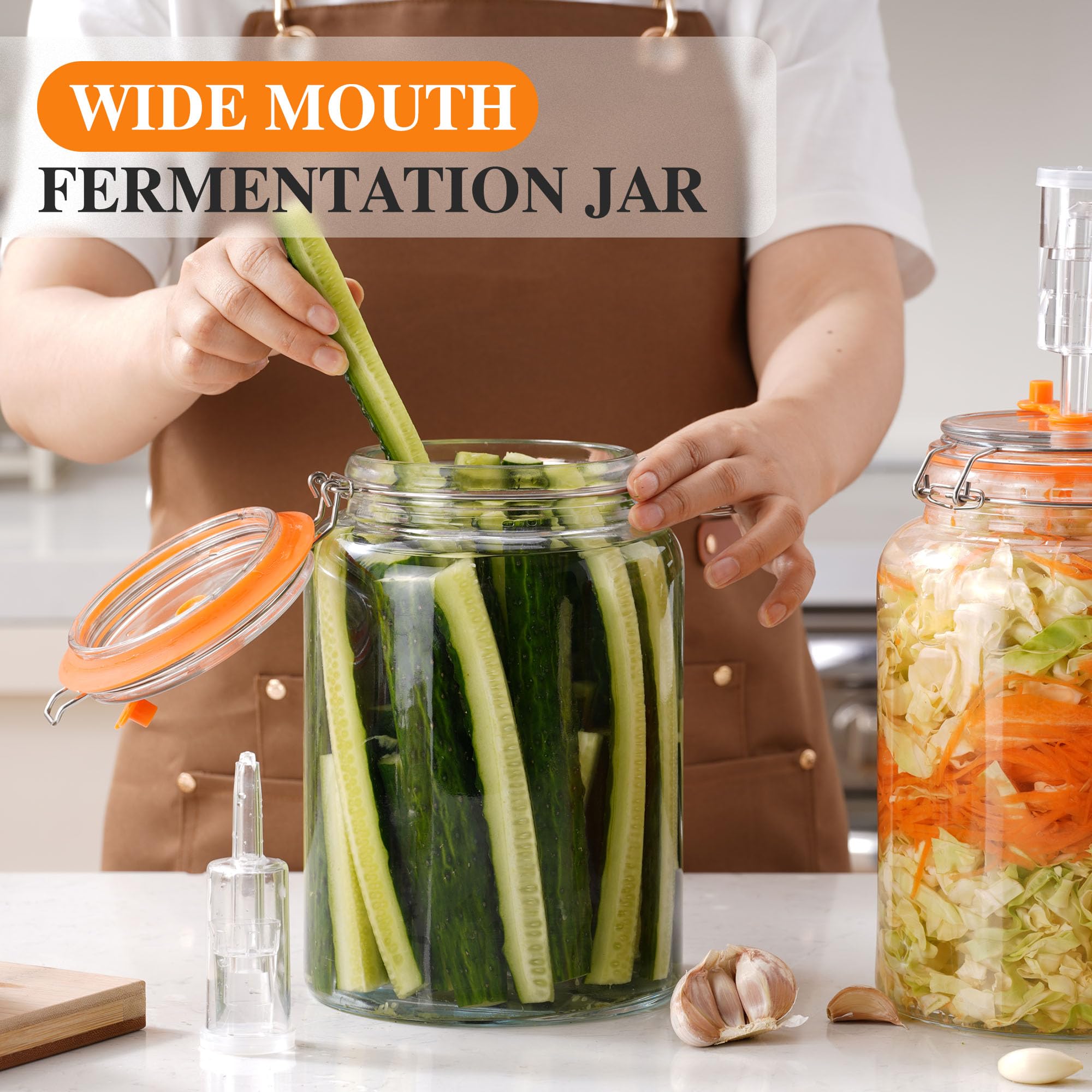 YARWELL fermentation kit supports kimchi, pickles, and kombucha.