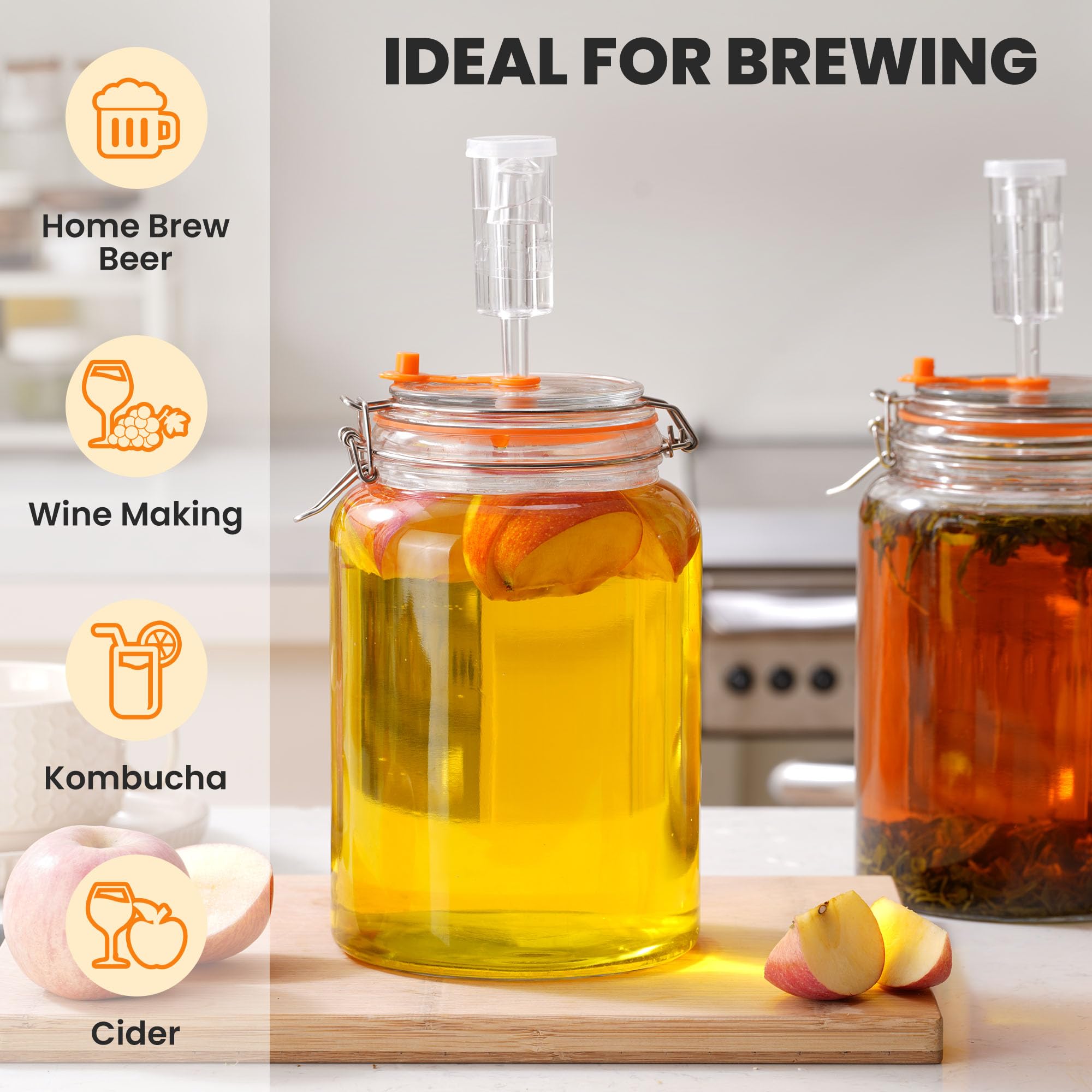 YARWELL airlock venting system maintains steady fermentation.