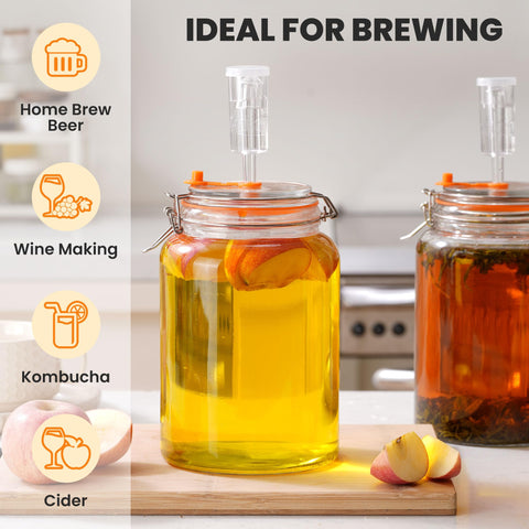 YARWELL airlock venting system maintains steady fermentation.