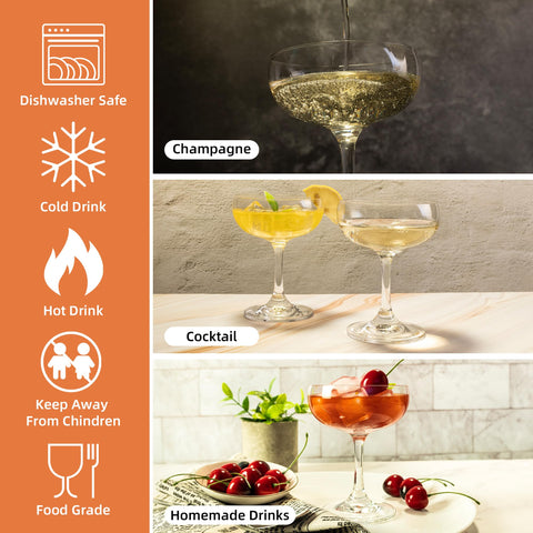 YARYOUNG dishwasher safe glassware for easy cleanup after entertaining.