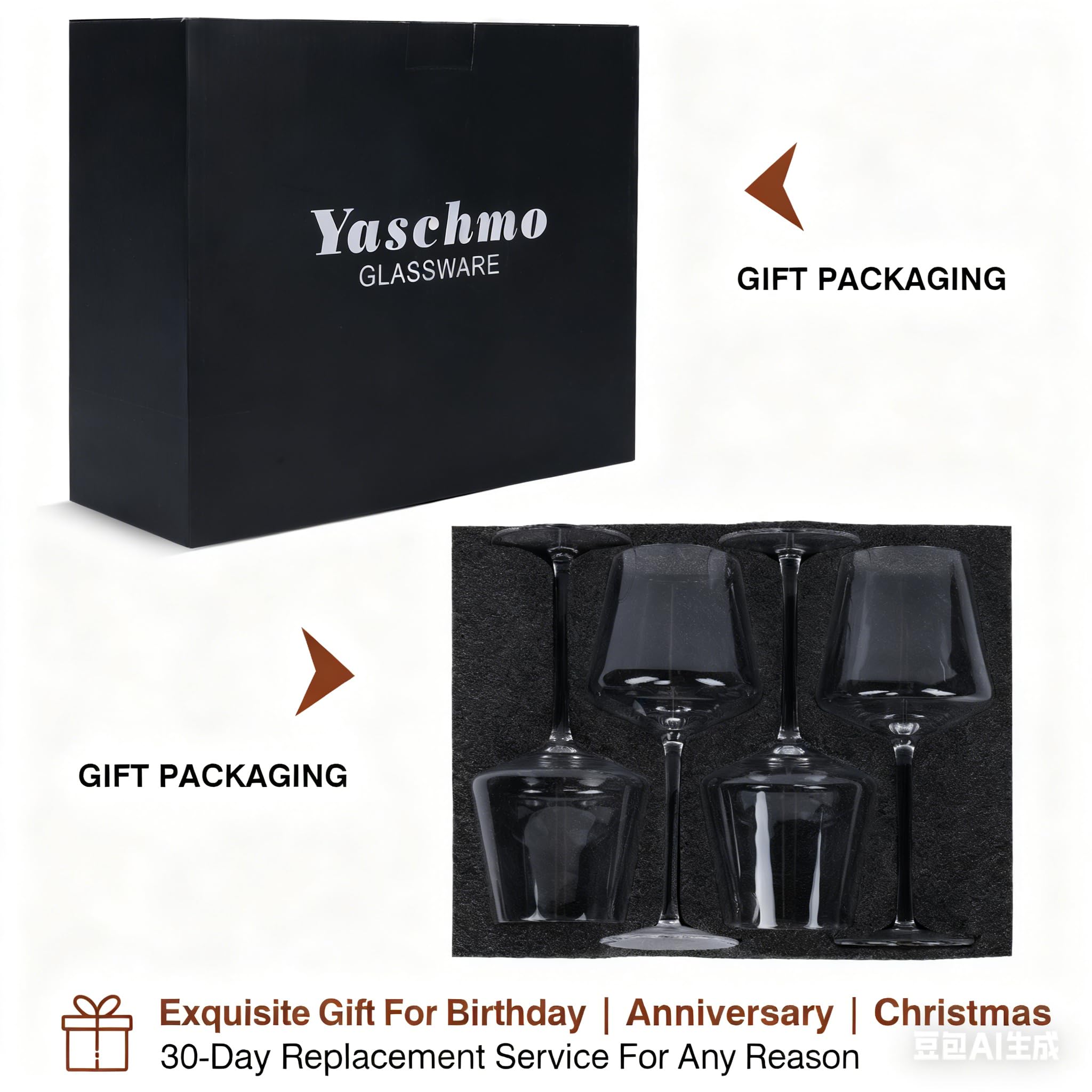Yaschmo durable glass for daily use and elegant tablescapes.