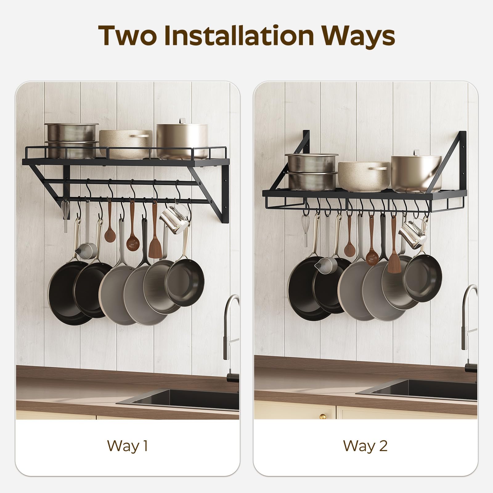 YATINEY black finish adds a modern touch to kitchen decor