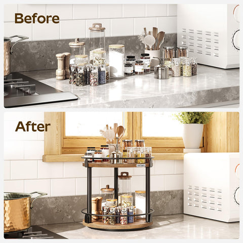 YATINEY capacious upper and lower storage space for varied bottle heights