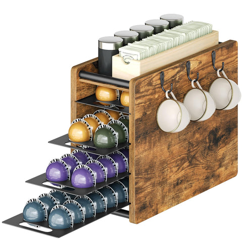 YATINEY coffee pod drawer holder top view for compact counter organization