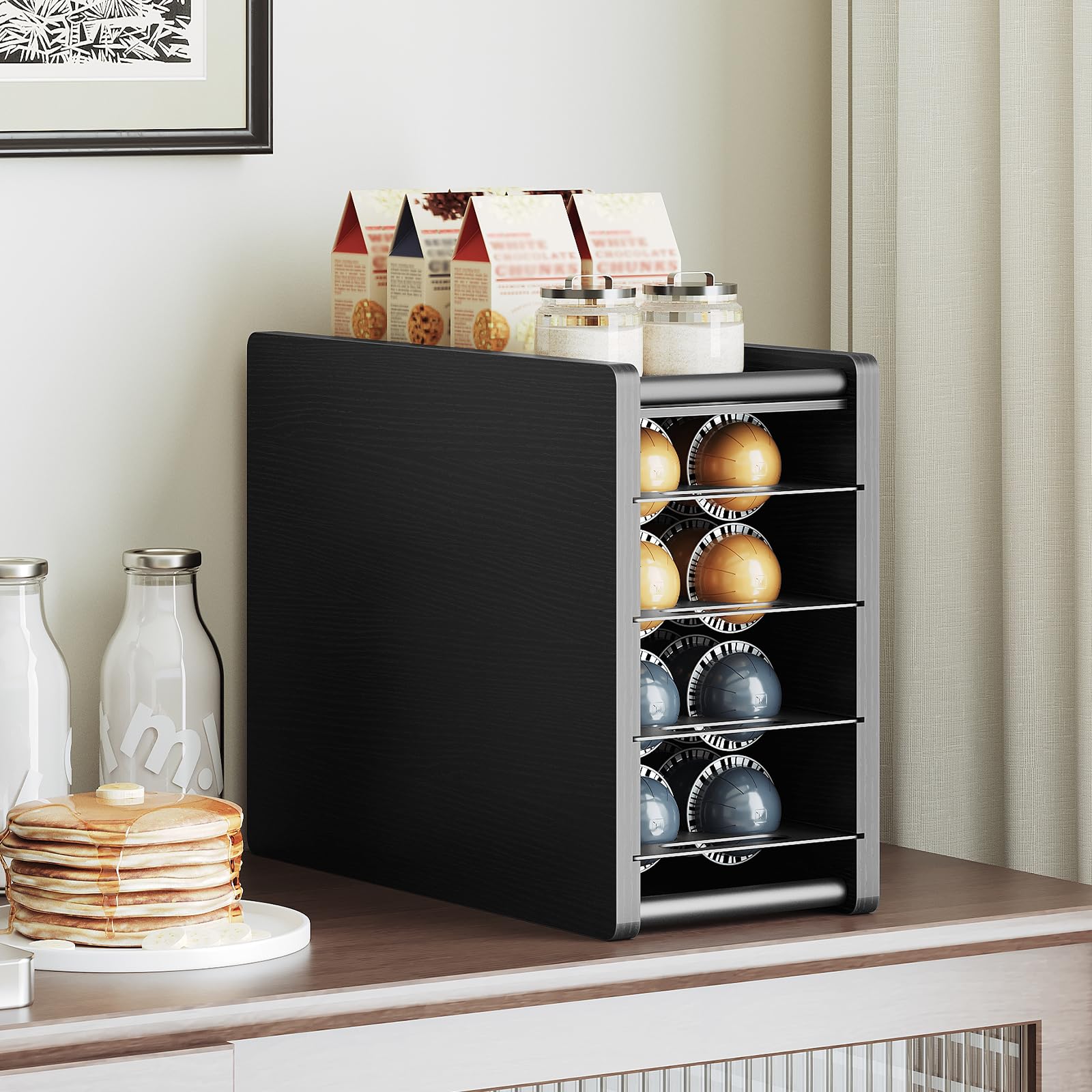 YATINEY compact space saver design fits countertops, tables, and kitchens.