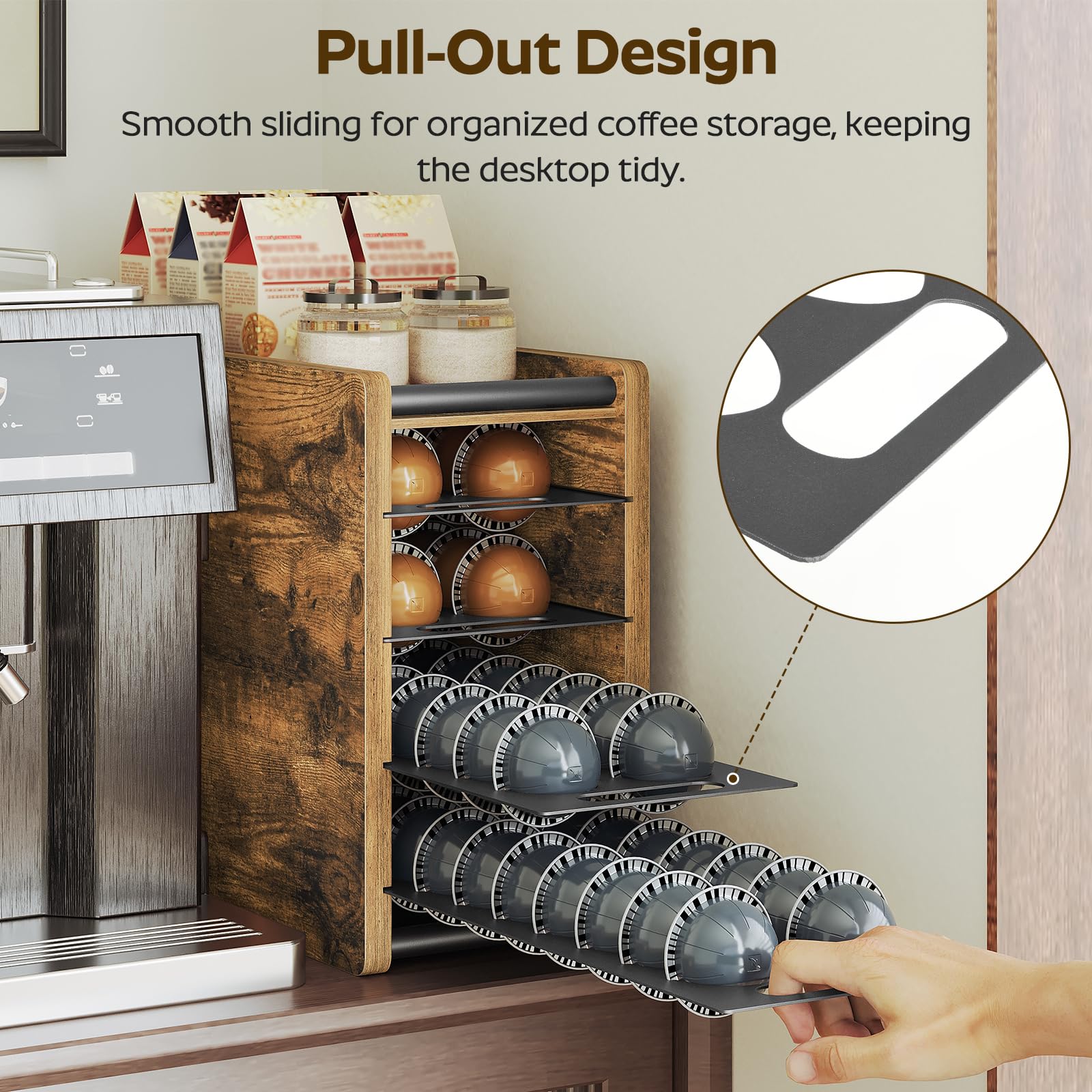 YATINEY durable particleboard and metal shelves support daily use