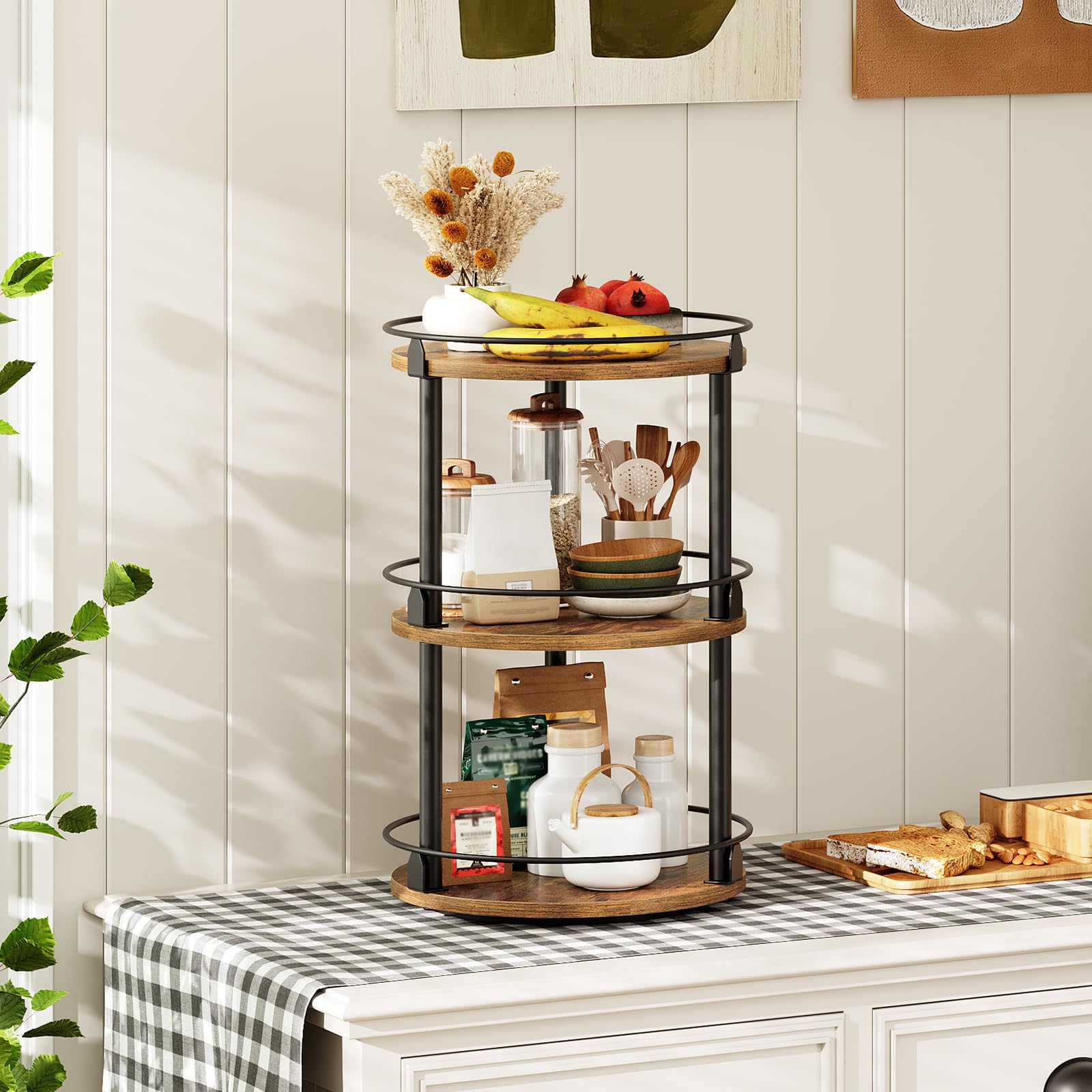 YATINEY edge-protection rack prevents spills during handling.