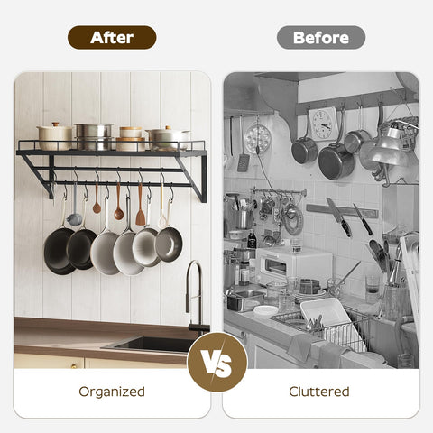 YATINEY durable iron construction supports heavy cookware