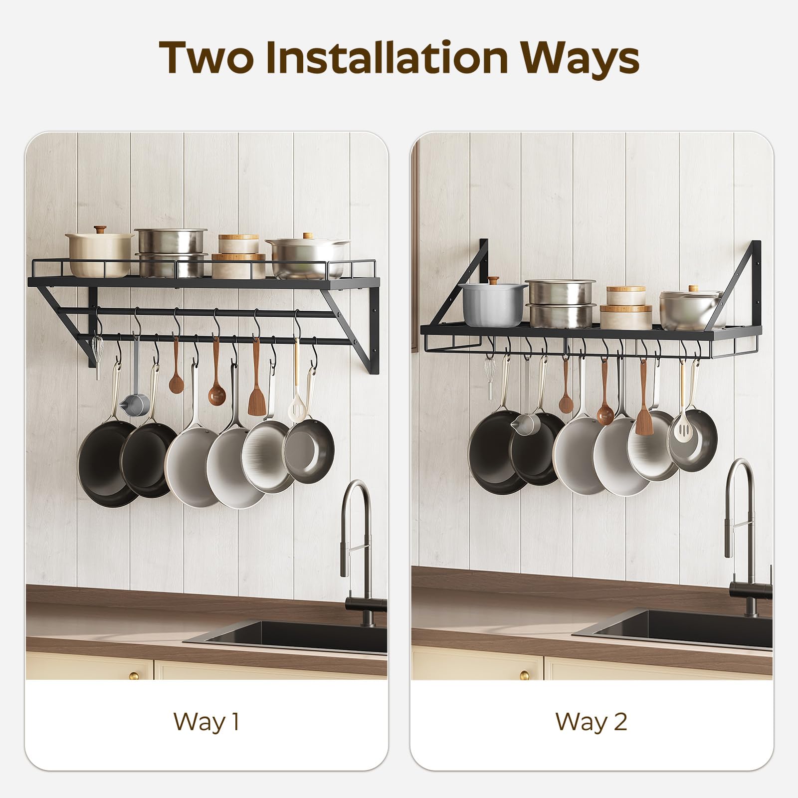 YATINEY wall mounted storage unit in modern kitchen