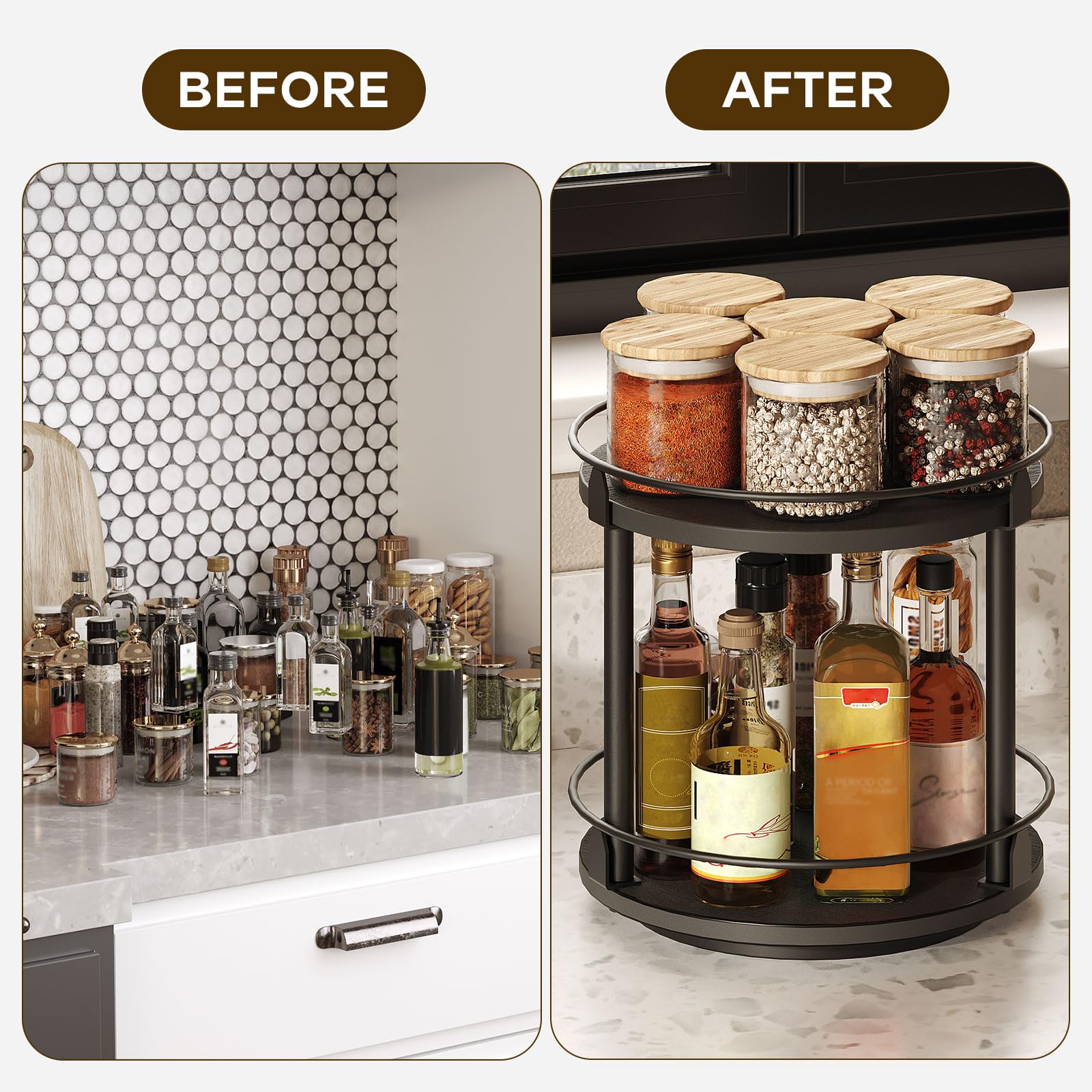 YATINEY SR22BK black finish adds modern style to any kitchen.