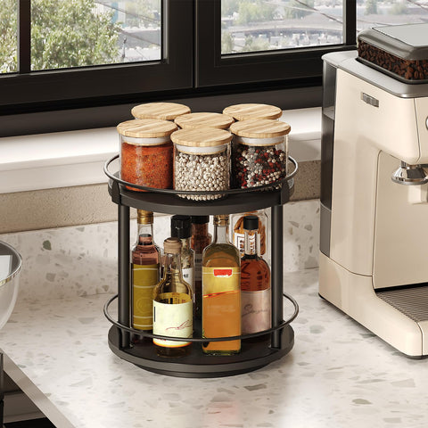 YATINEY SR22BK compact countertop organizer for easy meal prep.