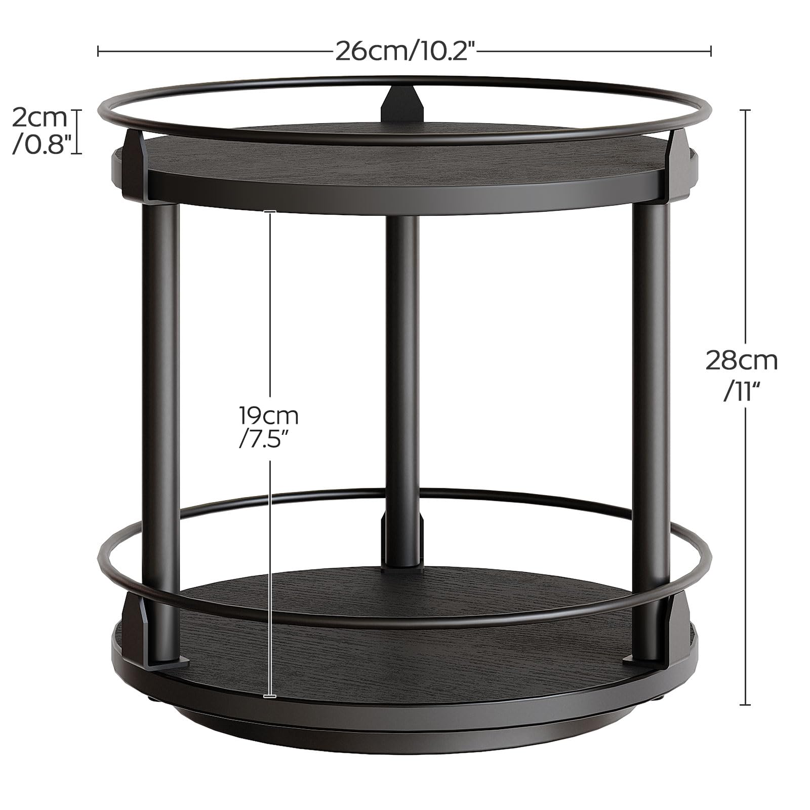 YATINEY SR22BK keeps spices accessible, reducing time spent searching.