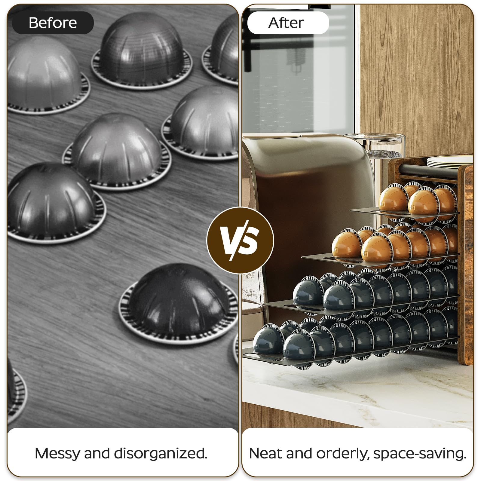 YATINEY mug rail top board keeps cups within reach