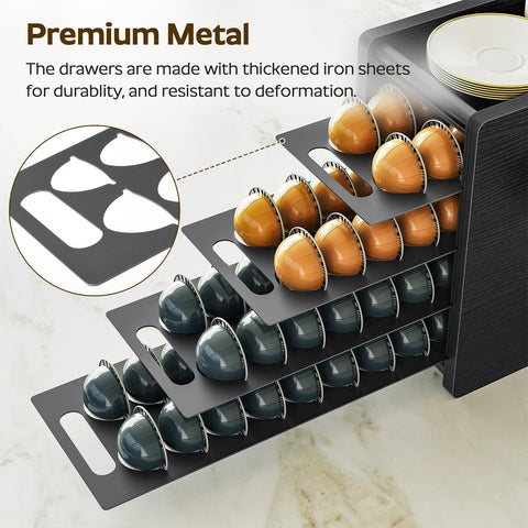 YATINEY right-side cup hooks provide extra cup storage.