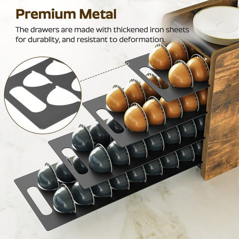 YATINEY rustic brown panel contrast adds vintage charm to any kitchen