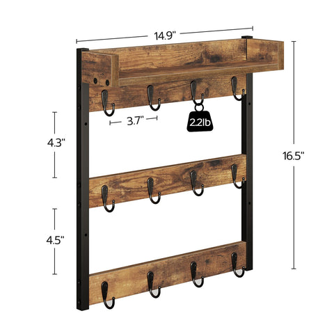 YATINEY MH42BR top-shelf storage for small bottles or cans